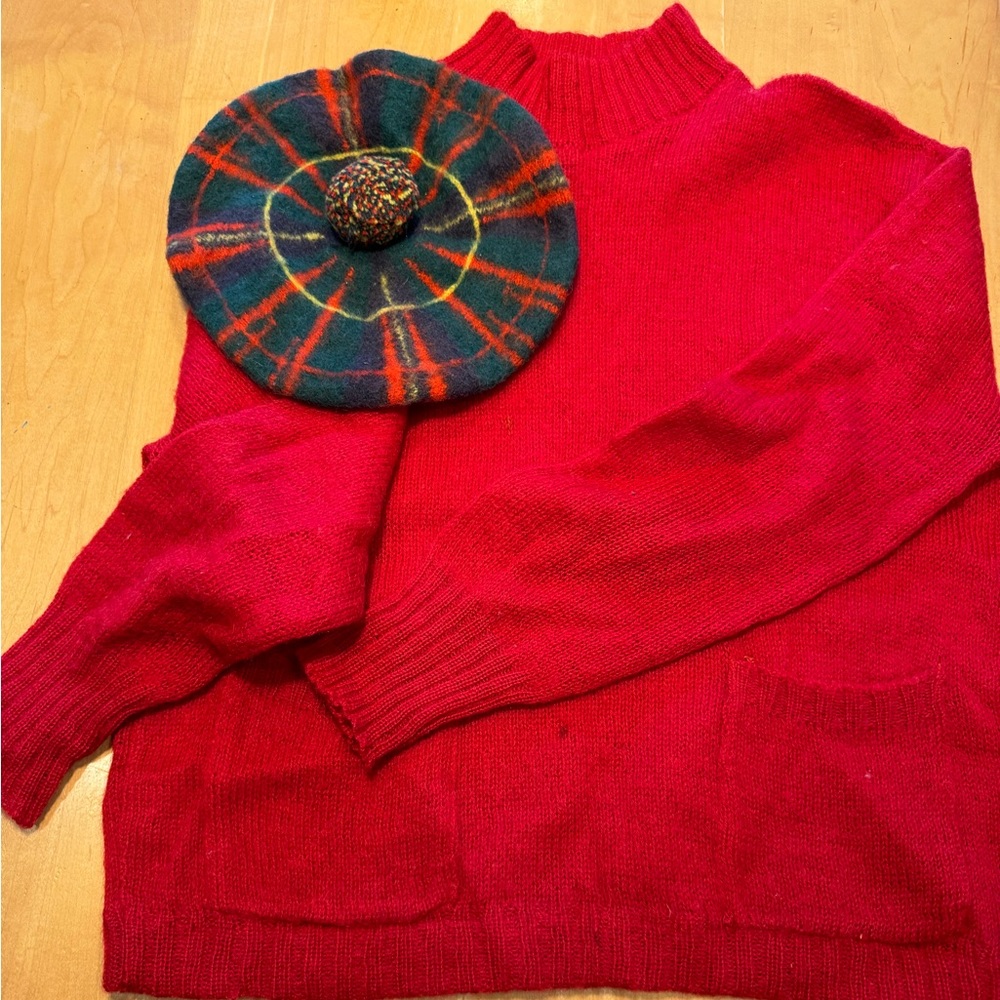 Vintage Scottish tam and sweater